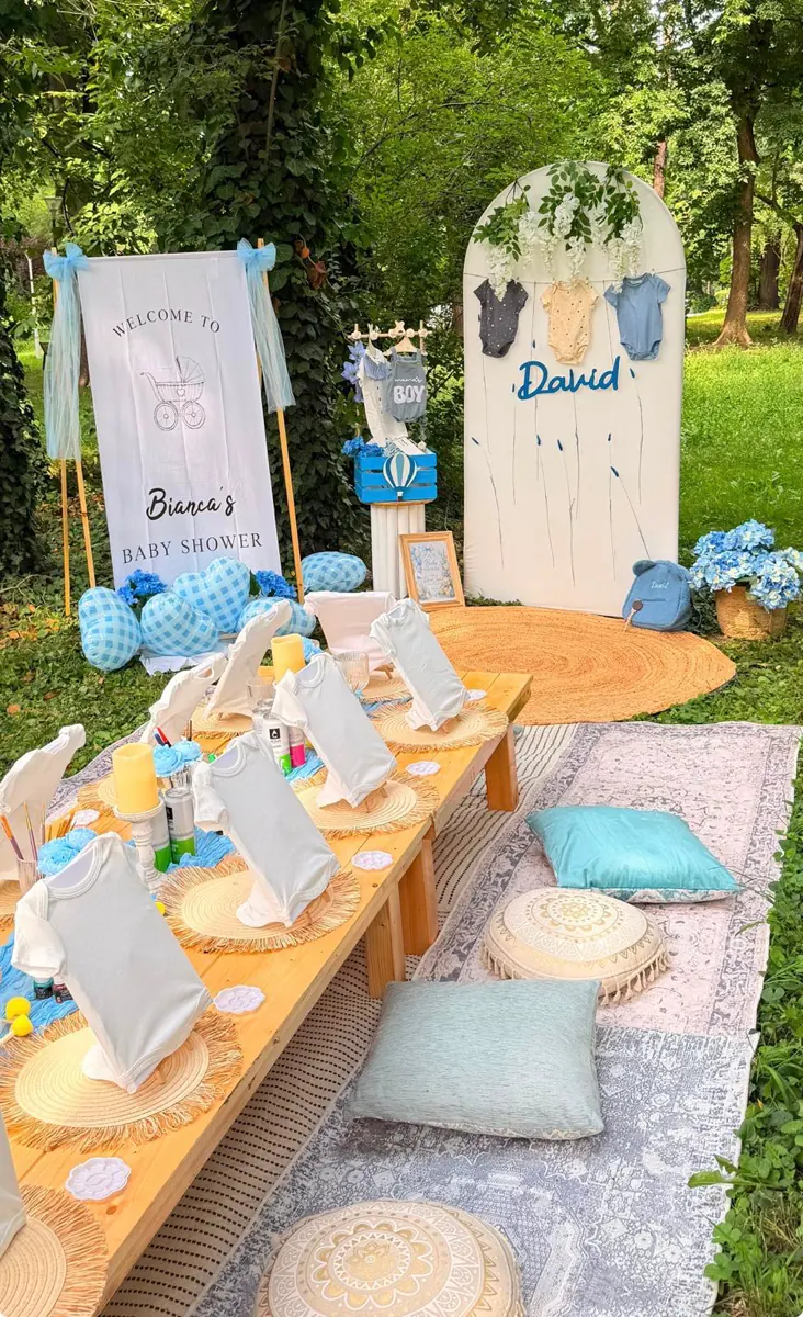 Decor Baby Shower din portofoliul Boho Bloom Events