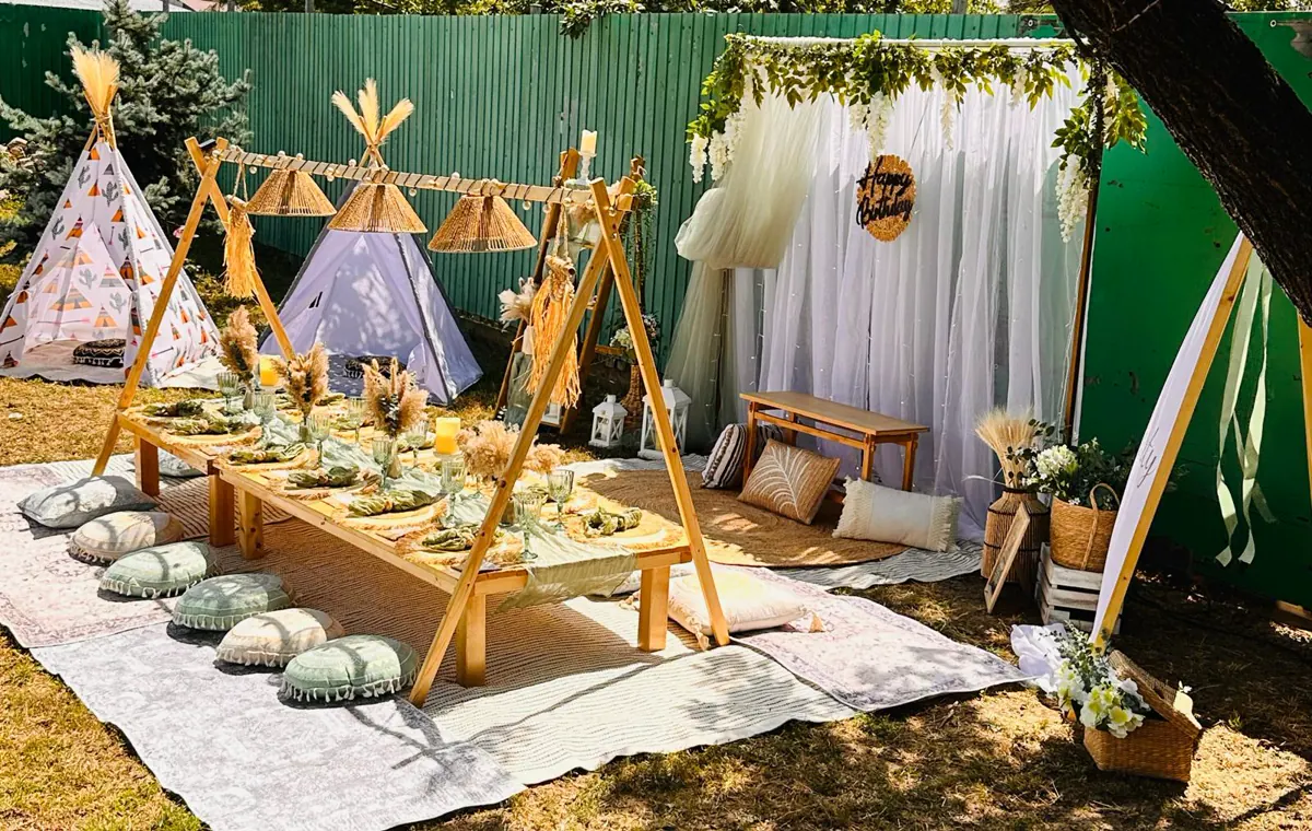 Decor Boho Party realizat de Boho Bloom Events