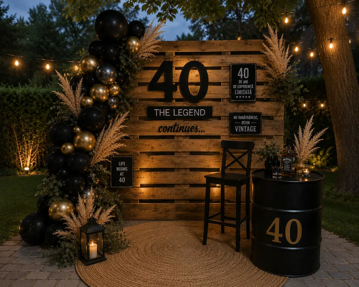 Decor Foto corner realizat de Boho Bloom Events