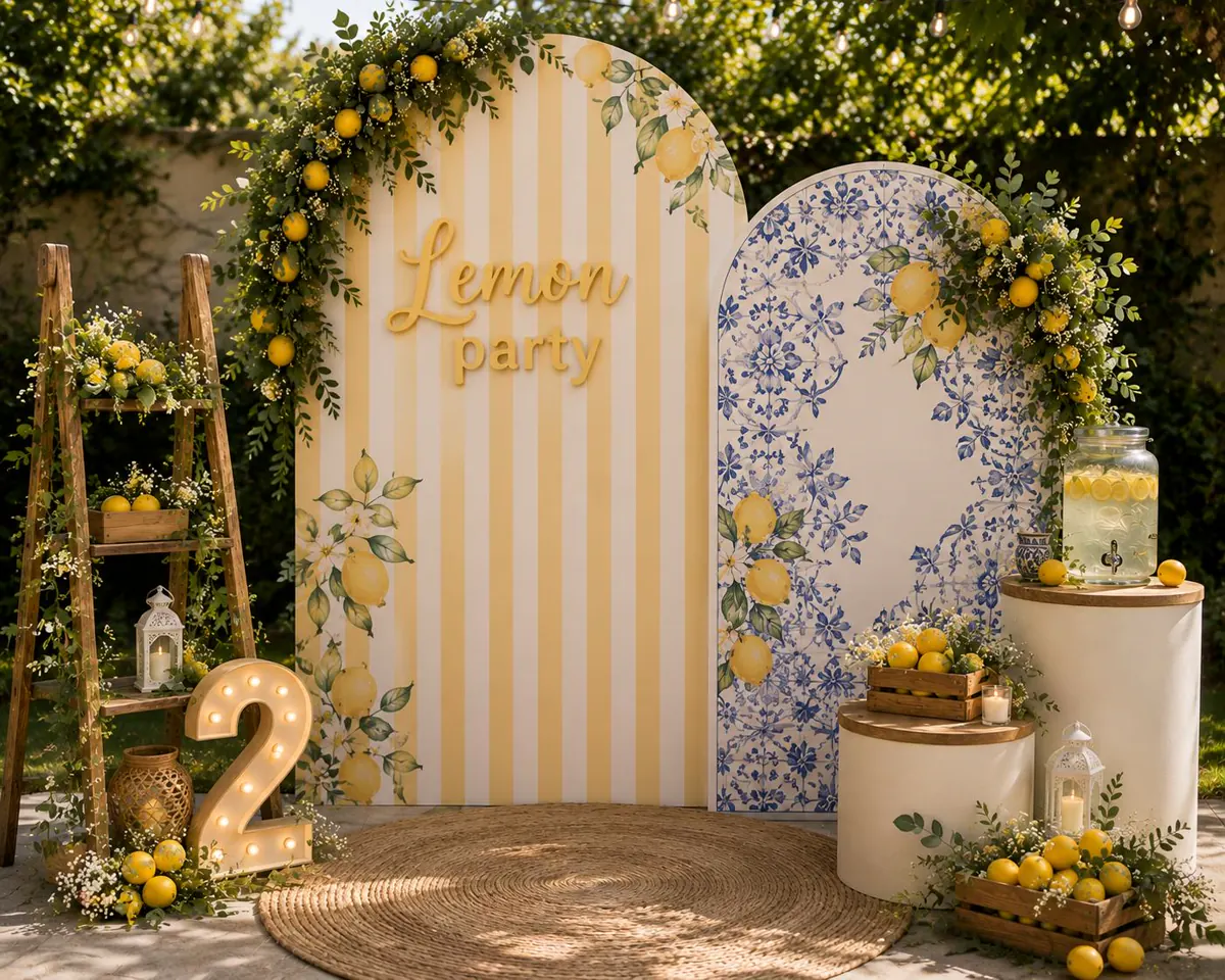 Decor Foto corner realizat de Boho Bloom Events