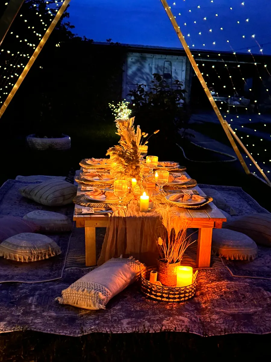 Decor Petrecere aniversara casual din portofoliul Boho Bloom Events