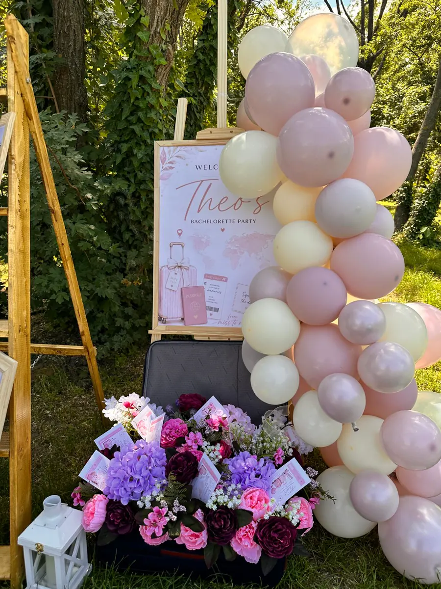 Decor Petrecerea Burlacitelor realizat de Boho Bloom Events