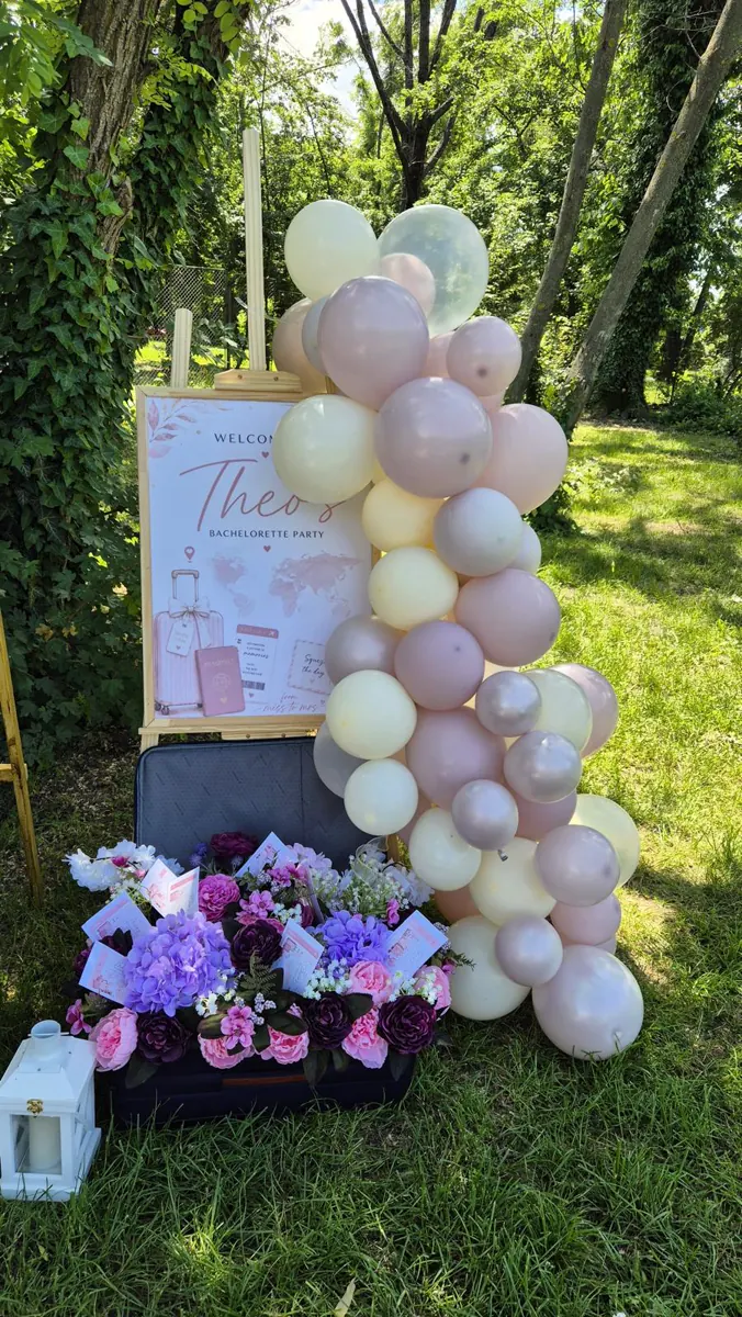 Decor Petrecerea Burlacitelor realizat de Boho Bloom Events