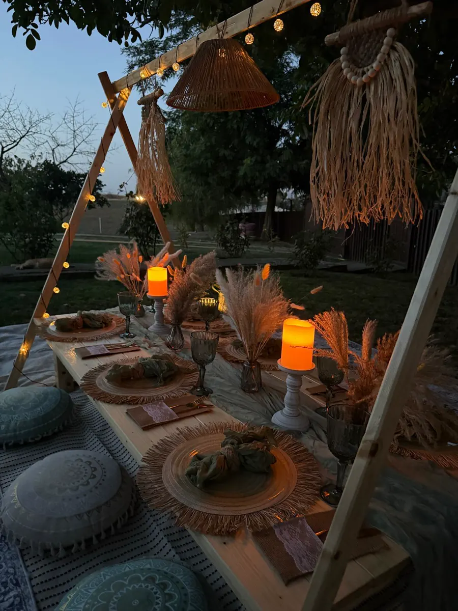 Decor Picnic Aniversar realizat de Boho Bloom Events
