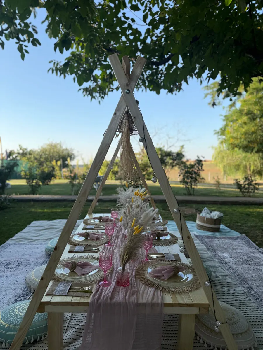 Decor Picnic Aniversar realizat de Boho Bloom Events