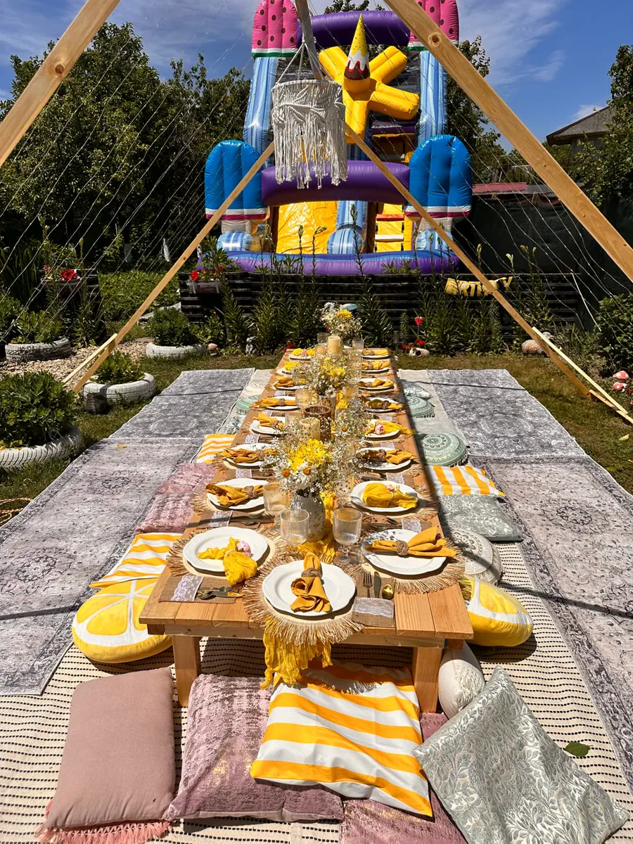 Decor Petrecere tematica realizat de Boho Bloom Events