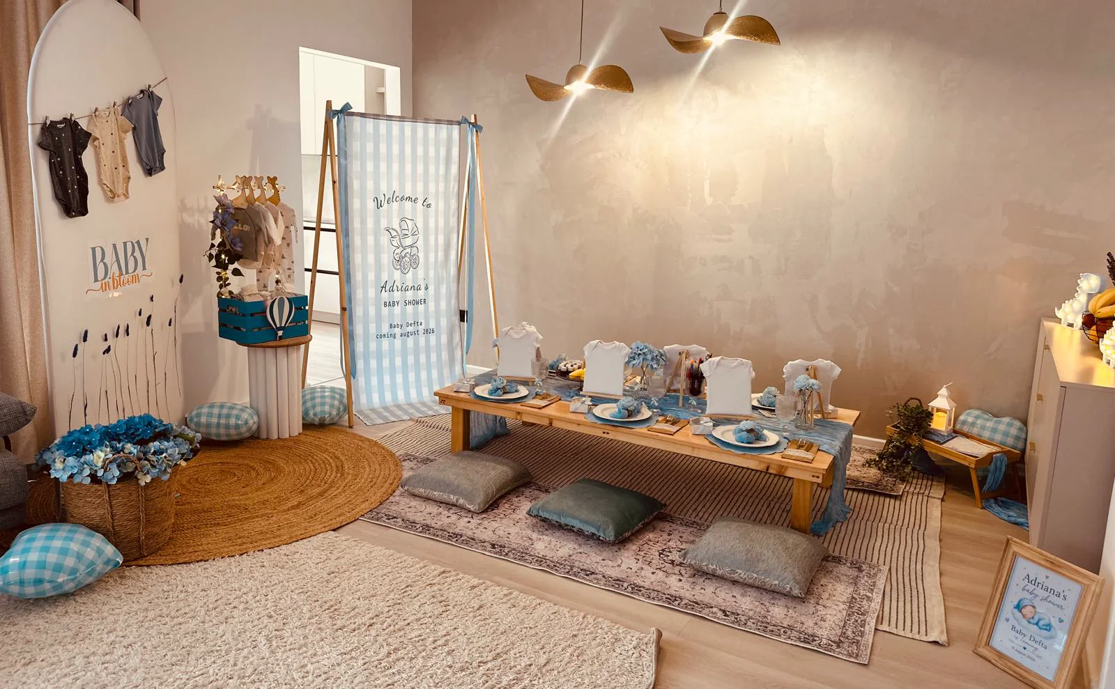 Decor botez Bucuresti si Baby Shower: idei, culori si zone foto